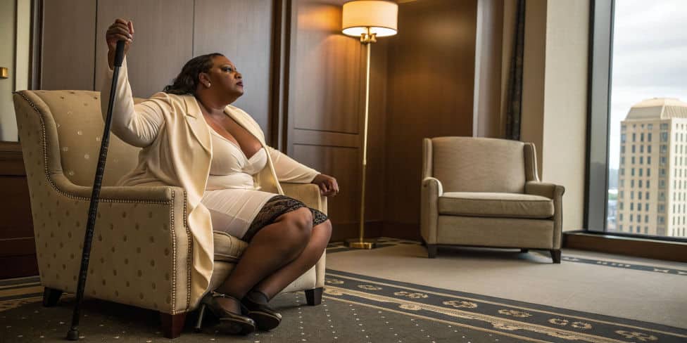 Mehr über den Artikel erfahren Dicke Herrinnen zwingen dich beim BDSM-Damenkränzchen zum Löcher lecken!