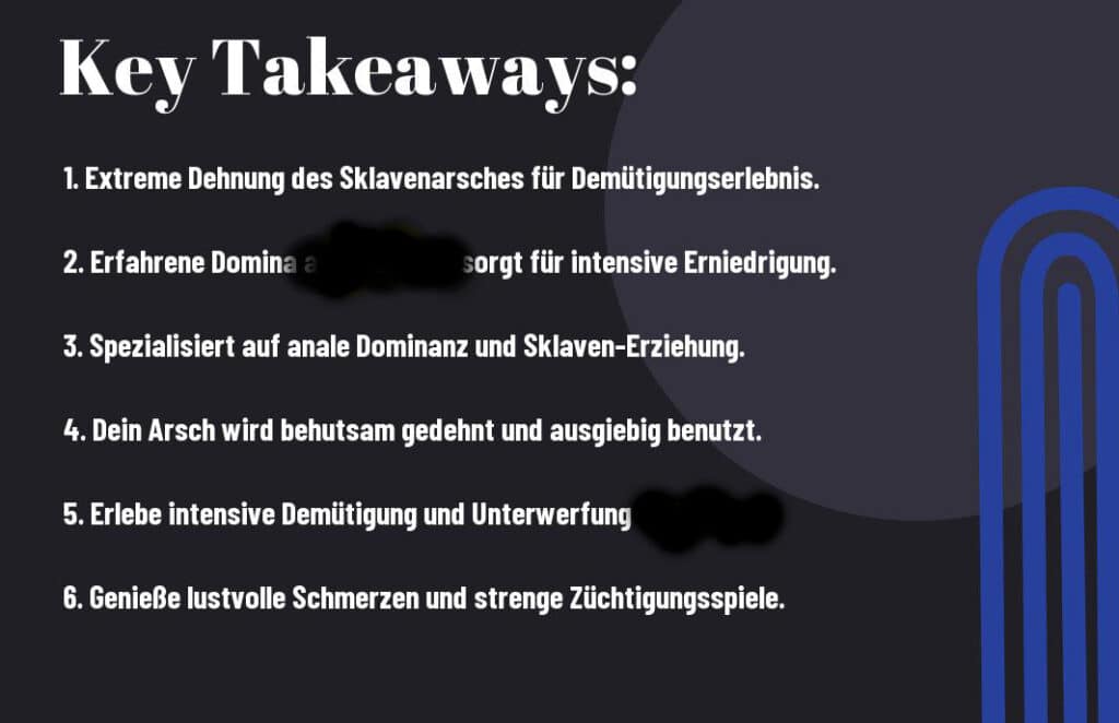 Domina aus Duisburg - spezialisiert auf Analdehnung